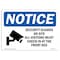 Signmission OSHA Notice Sign, 5" Height, 7" Width, Security Guards On Site All Sign With Symbol, Landscape OS-NS-D-57-L-18273 - alternate 1